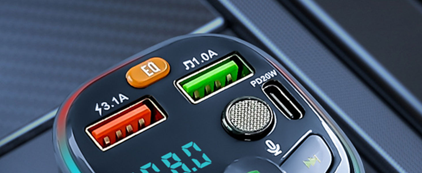 Car Bluetooth FM Transmitter 5.0