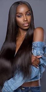 Straight lace front human hair wigs