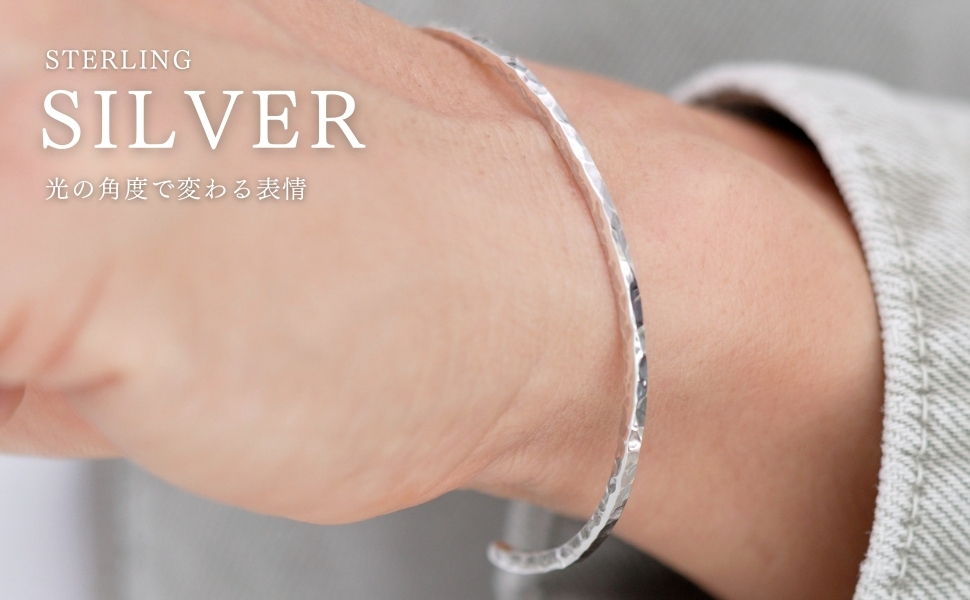 SV925 骨バングル SV925 シンセチックルビー バングル