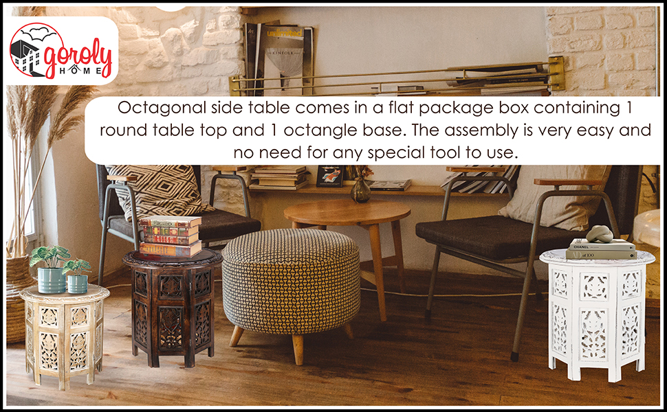 round end table,white end table,farmhouse end table,accent table, round side table