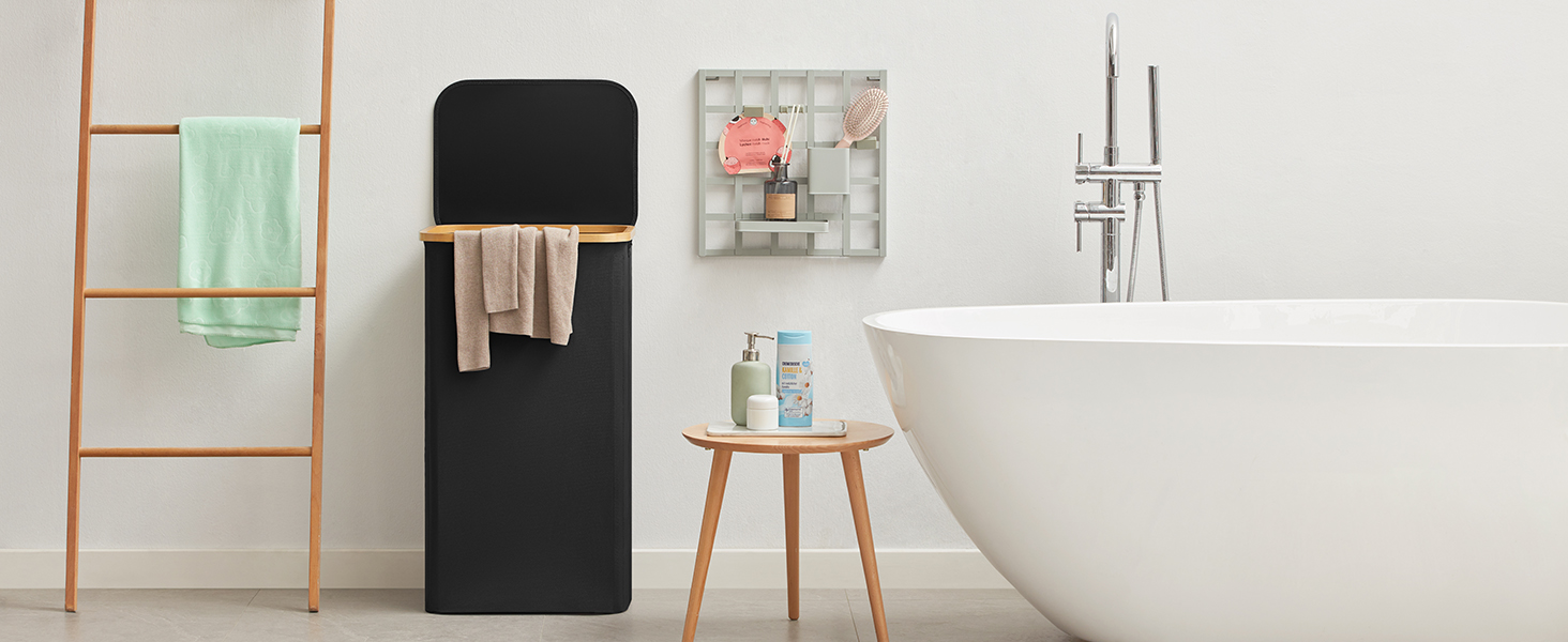 Lifewit 100L Laundry Basket with Lid, Clothes Hampers for