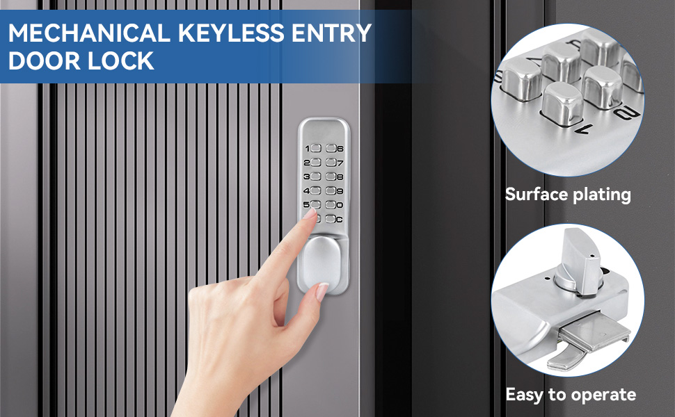 1‑11 Digits Mechanical Keyless Door Lock
