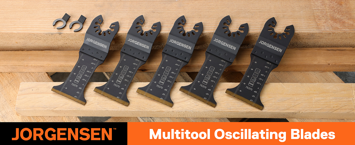 5 Pack Oscillating Saw Blades, BiMetal Multitool Blades with