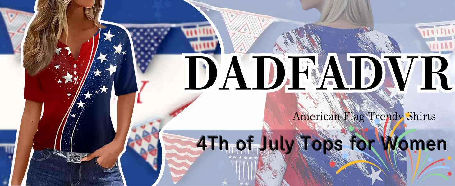 4th of July Shirts Women