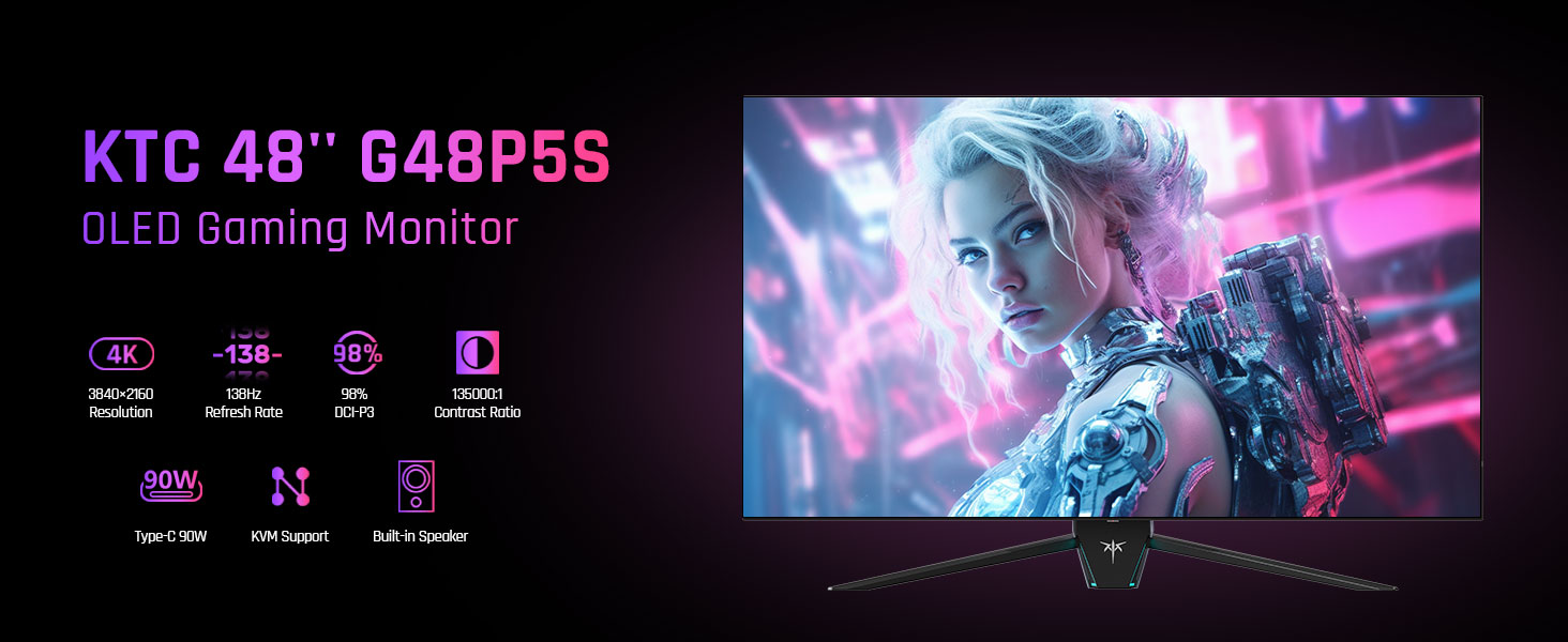KTC 48" G48P5S OLED Gaming Monitor