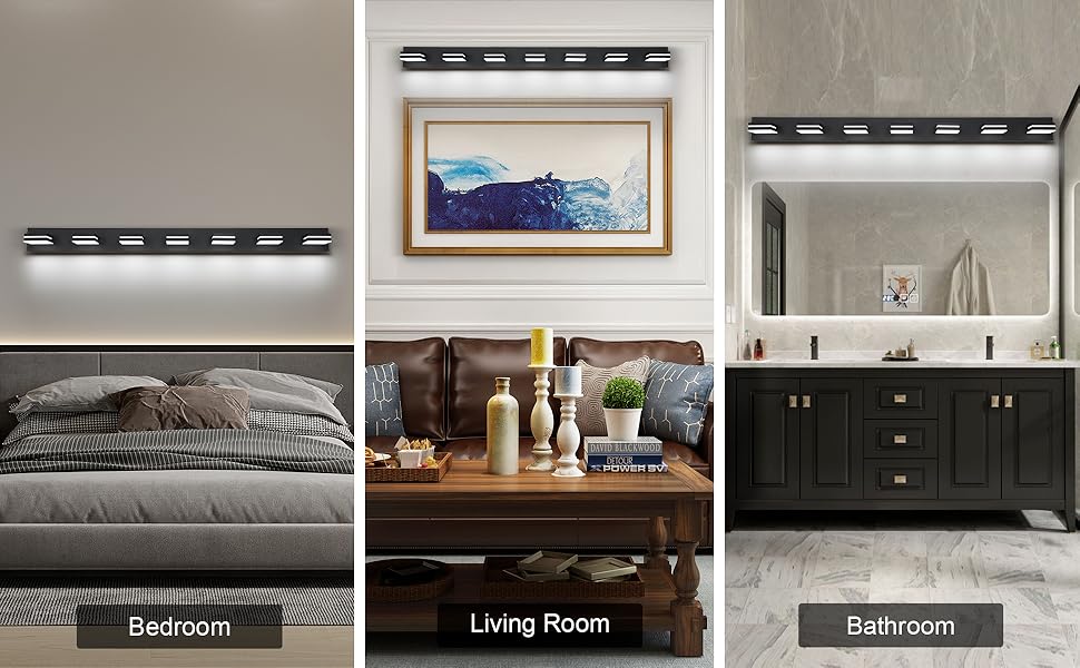 SineRise LED Modern Bathroom Vanity Light Fixtures (7-Light