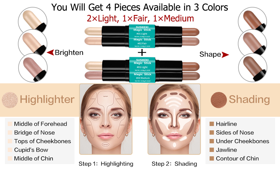 Face Highlighter and Luminizers