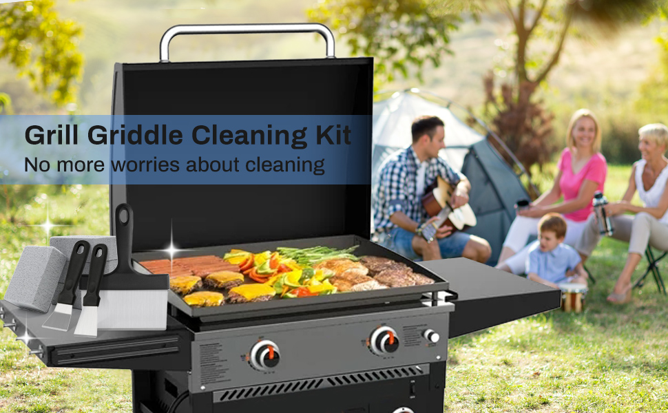 Ozzagar Griddle Grill Cleaning Kit Griddle Grill Cleaner