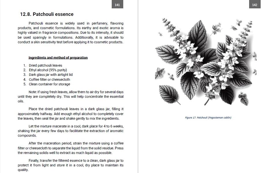 patchouli essence and how to make perfumes and fragances