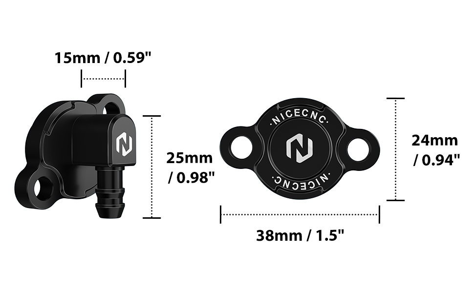 NICECNC Black Cylinder Power Valve Holder Compatible with