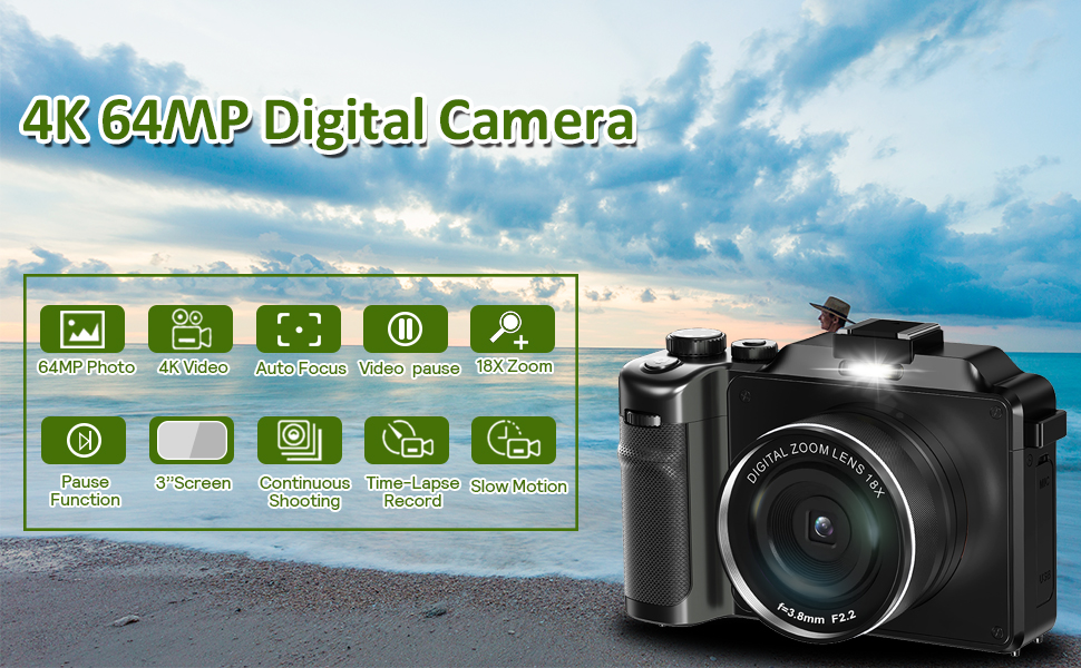 4K 48MP Digital Camera