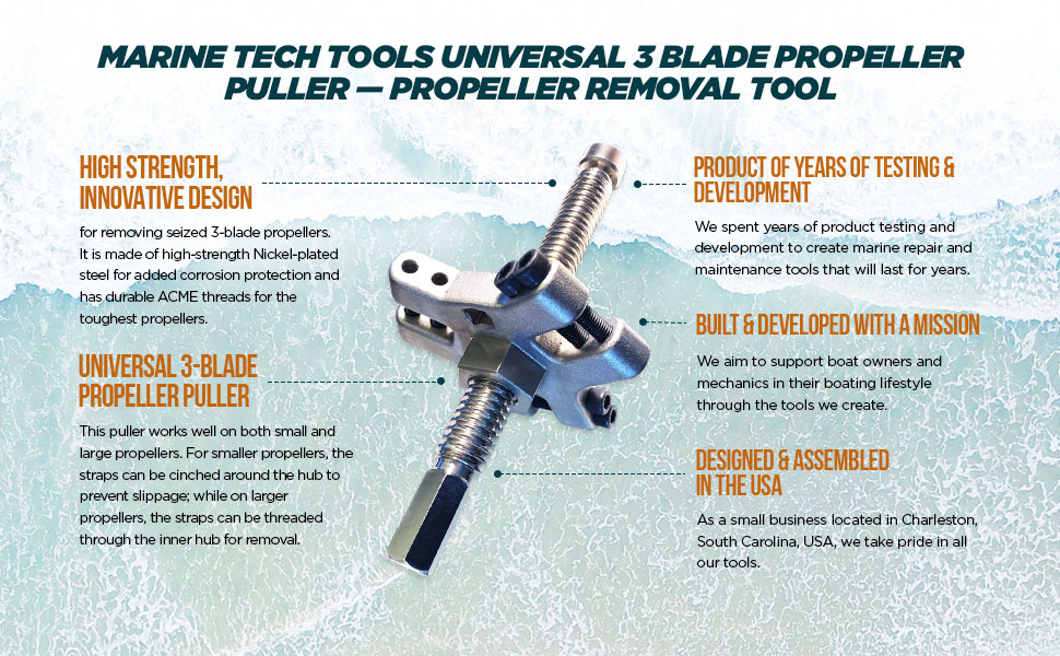Marine Tech Tools Universal 3 Blade Propeller Puller