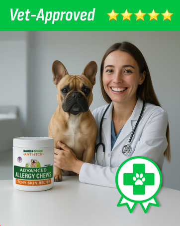 BARK&SPARK Dog Allergy Relief Chews - Anti-Itch Skin & Coat Supplement