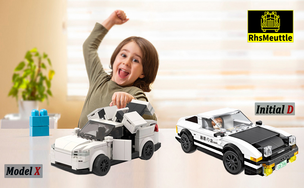 RhsMeuttle Model X Toy Car Building Kit, Speed Racing Sports Model Car MOC Building