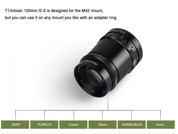 Amazon.co.jp: TTARTISAN 100mm F2.8 f/2.8 バブルボケ フルフレーム