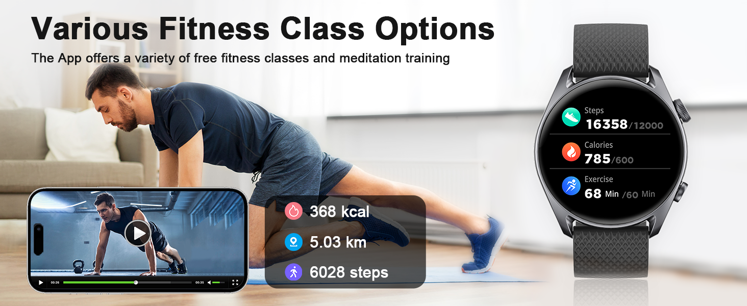 The smartwatch &#34;Da Fit&#34; APP provides various fitness courses