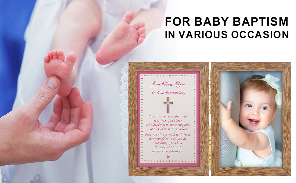 Baby Baptism Picture Frame Baptism Photo Frame for Girl