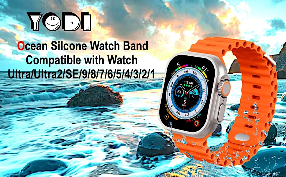 Apple Watch Ocean Strap Band 42mm/44mm/45mm/49mm/Ultra/ Ultra 2