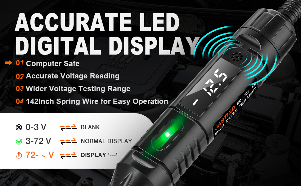 Heavy Duty 372V Digital LED Automotive Test Light, Circuit