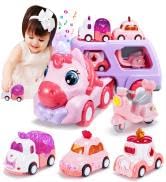EUCOCO Spielzeug ab 1 2 3 4 5 6 Jahre , LKW Spielzeug Mädchen 1-6 Jahre Einhorn Geschenke für Kinder