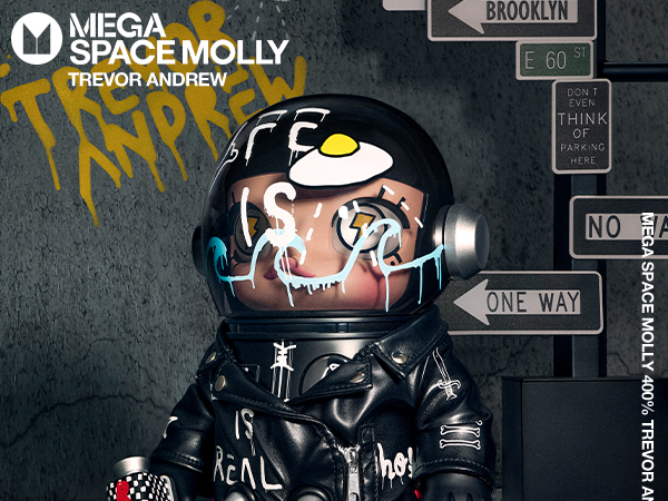 MEGA SPACE MOLLY TREVOR ANDREW フィギュア MEGA SPACE MOLLY 1000% Trevor Andrew2.0 - POP MART (United