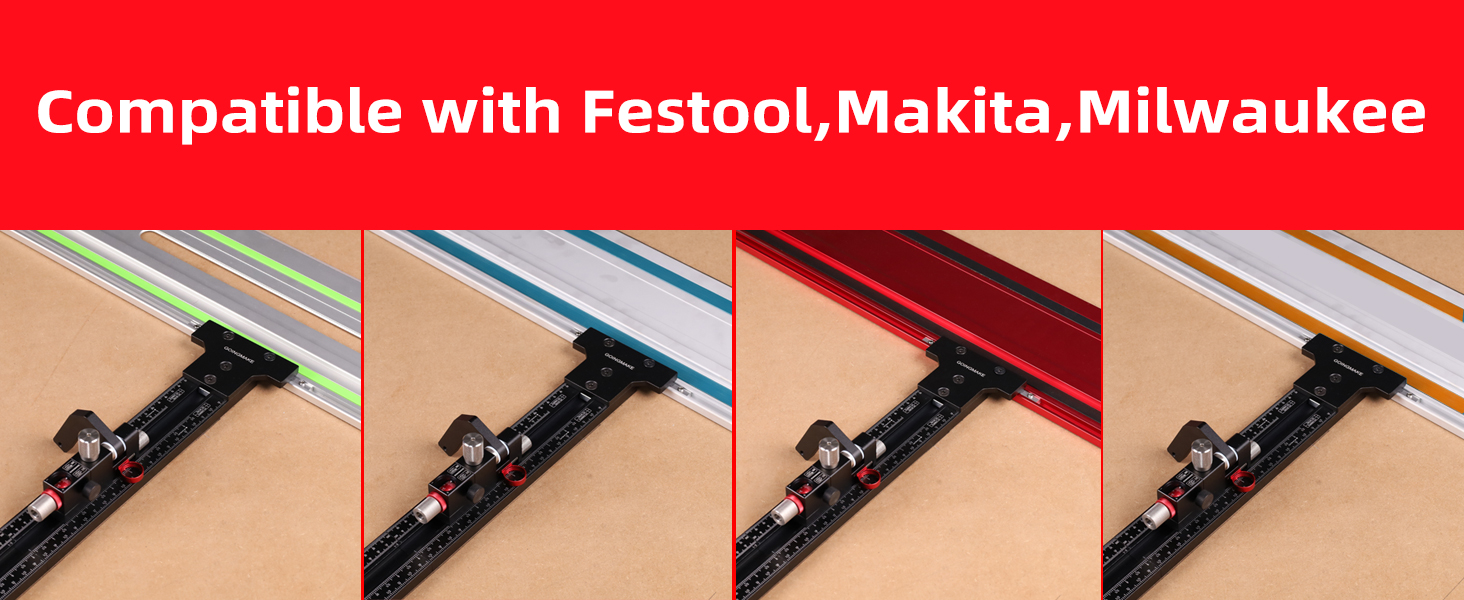 Compatible with Festool,Makita,Milwaukee,Wen,Powertec