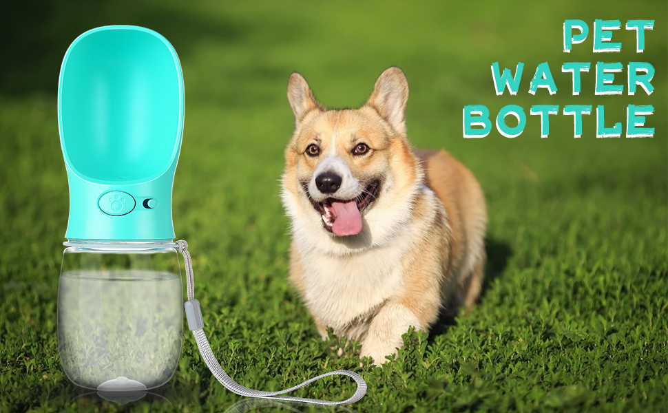 Dog Water Bottle, [350ml/12oz] Diyife Lightweight Leakproof Dog Water