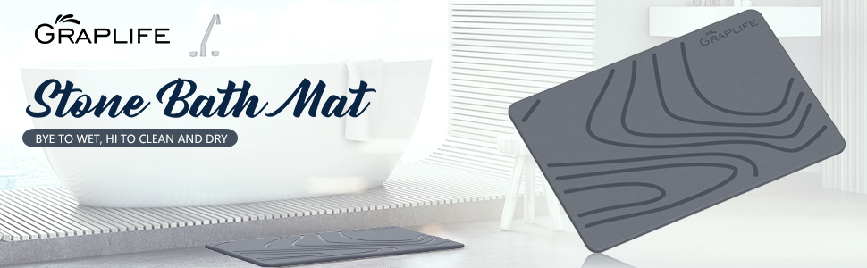 stone bath mat