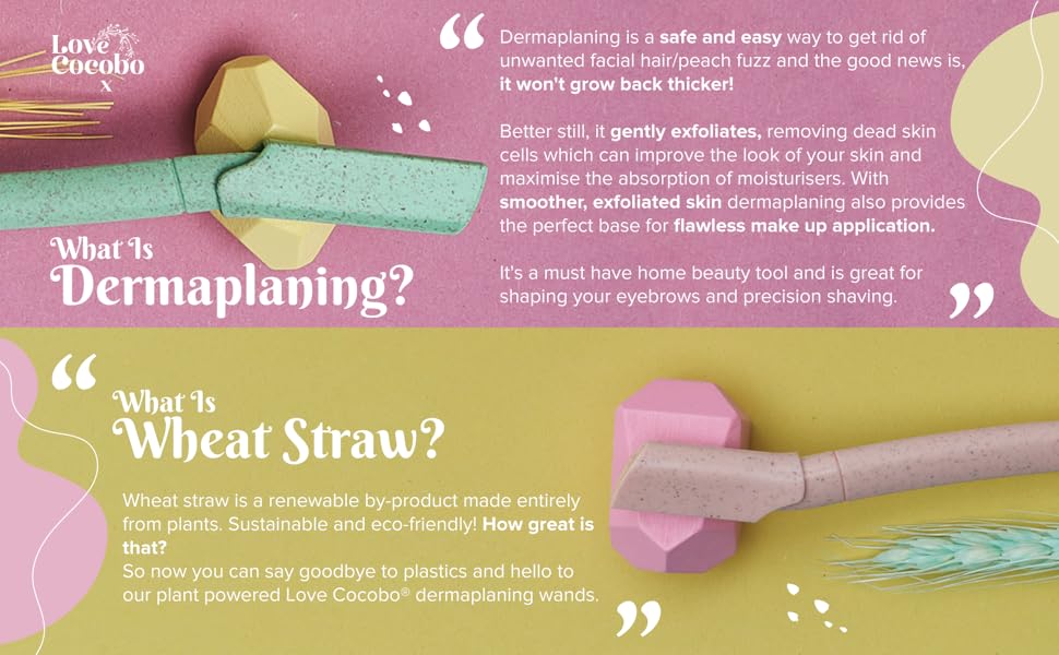 What Is Dermaplaning and What Is Wheat Straw for womens facial hair removal razor.