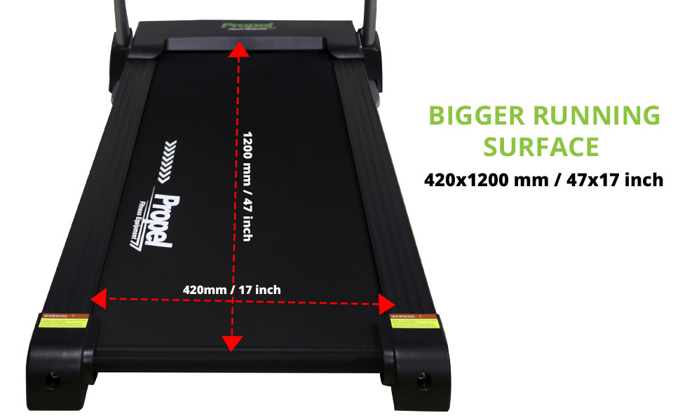 best home use motorized treadmill with wide running area