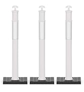 RoadHero 45 Inch Delineator Post with Rubber Base, Heavy Duty White Traffic Delineator Posts Cone...