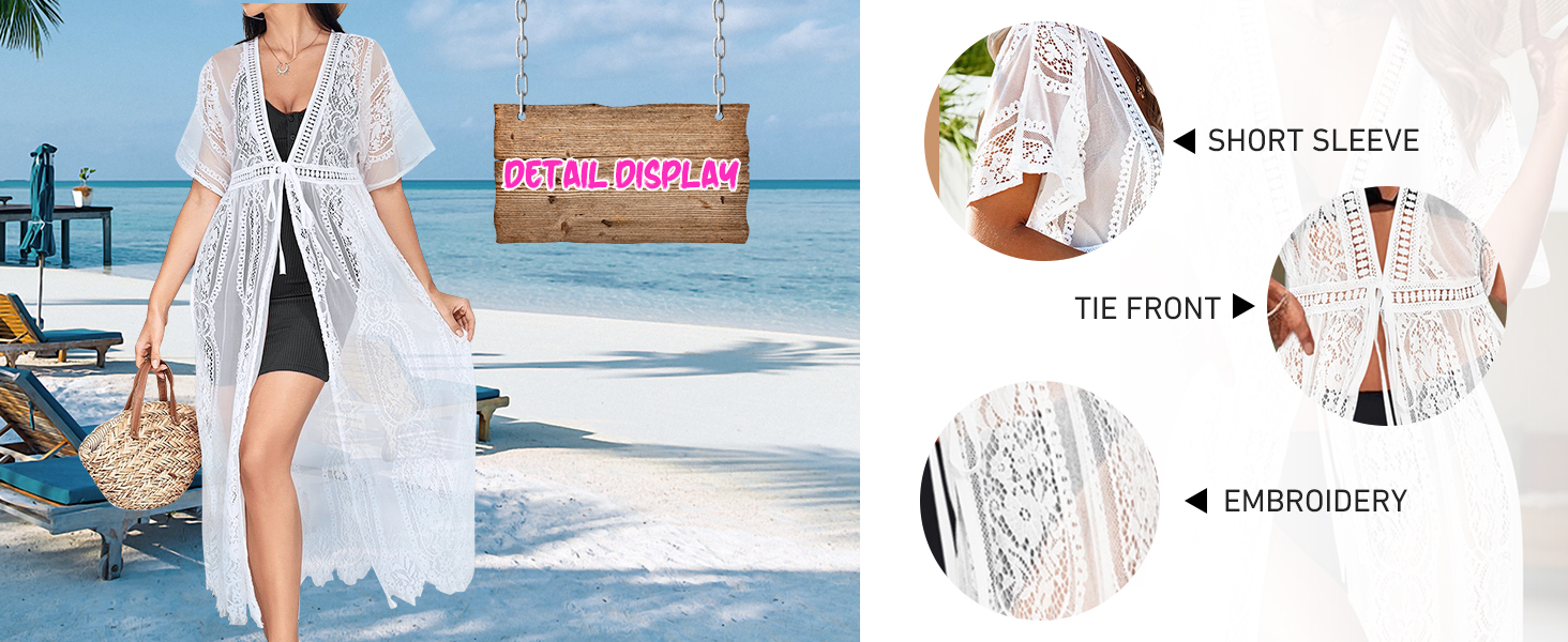 lace cover up for women dress