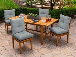 Dining chair cushion grey cushion solid gray cushion outdoor cushion