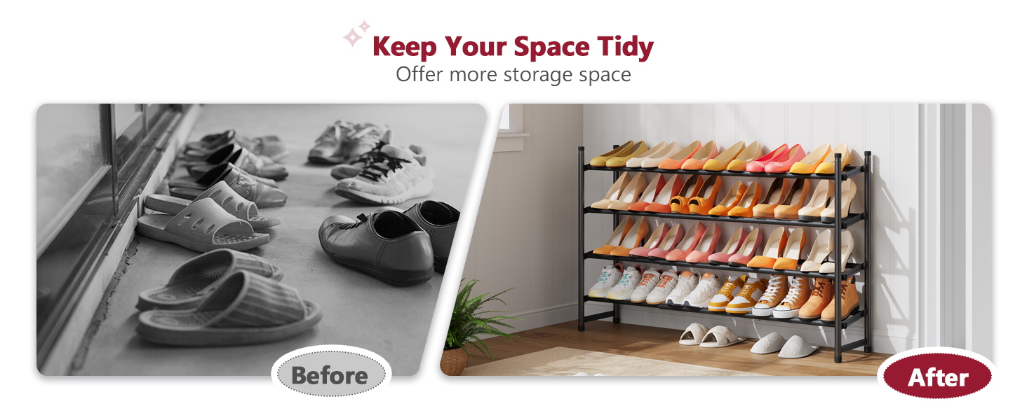 shoe rack expandable