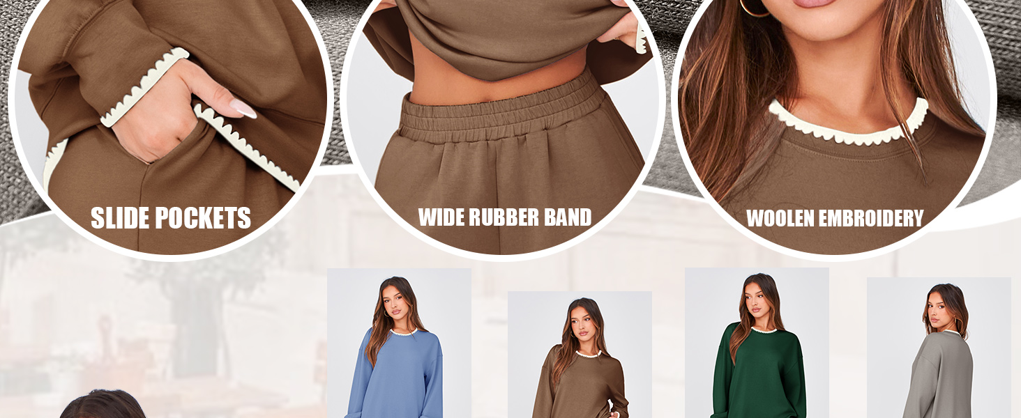 womens sweatsuits 2 piece set
