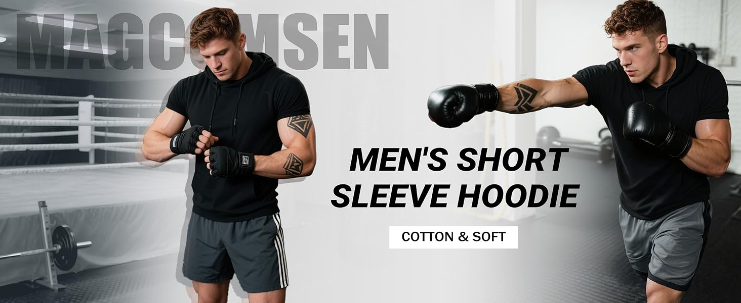 short sleeve hoodies for men