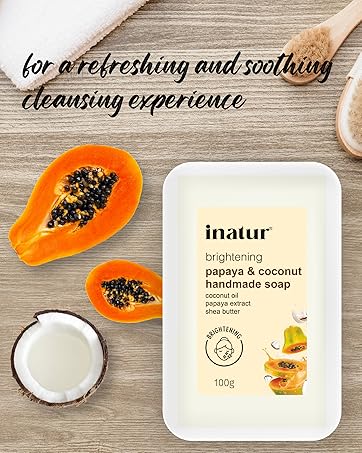 papaya and coconut handmade soap