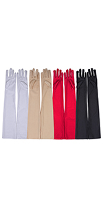 Long Gloves for Women 4 Pairs 20inch