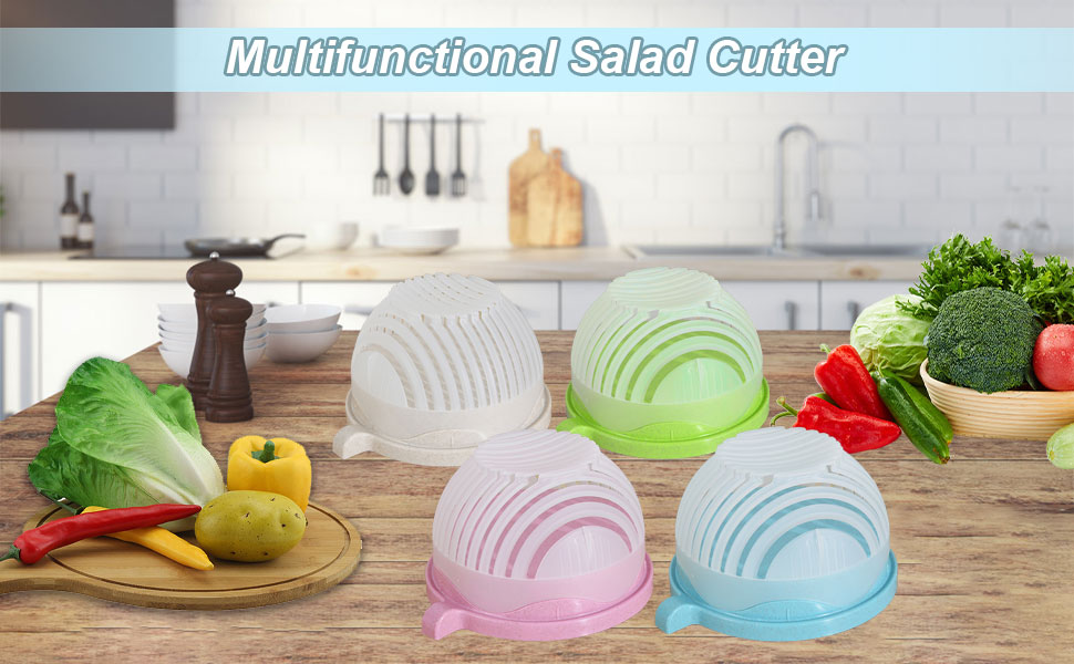 Salad Chopper Bowl and Cutter, Veggie Choppers and Dicers