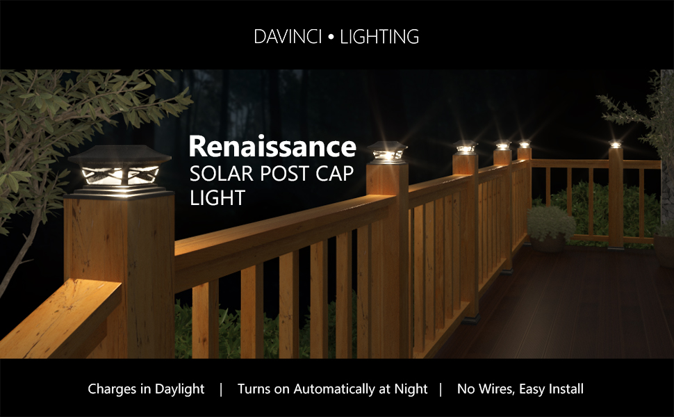 solar post cap lights