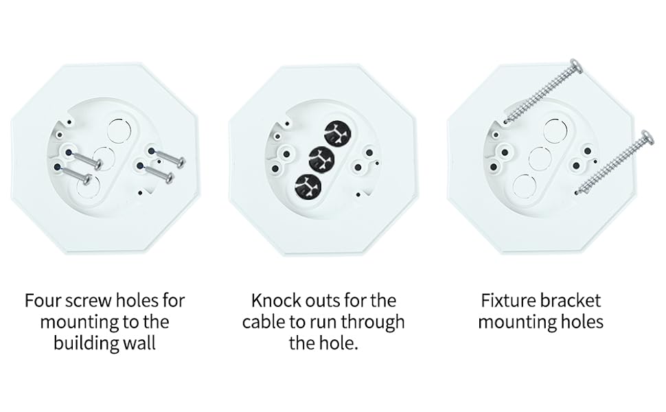 Vinyl Siding Mounting Blocks,Outdoor Light Octagon Siding Mount Block