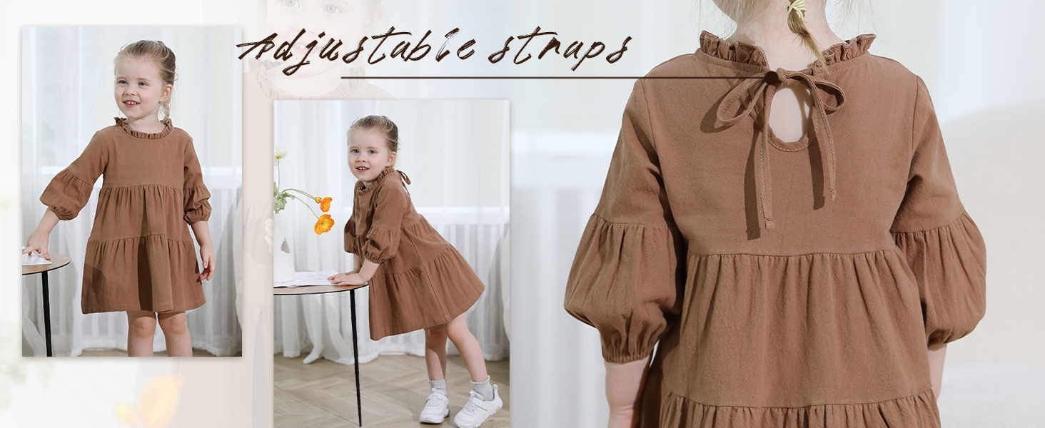 girl brown dress