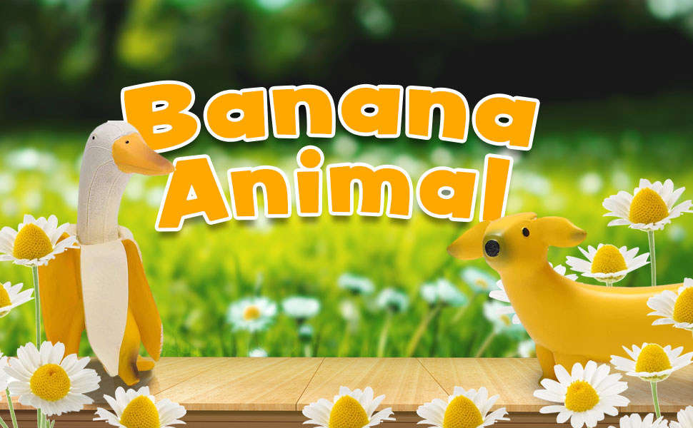Banana Duck Statue, Banana Duck Garden Art Sculpture, Funny Creative