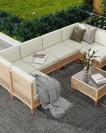 7 Piece Outdoor Patio Furniture Set
