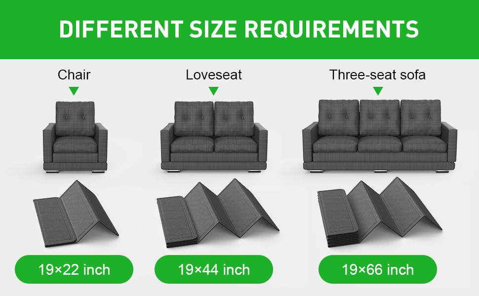 Weekinend Couch Cushion Support[18" W x 44" L] for Sagging