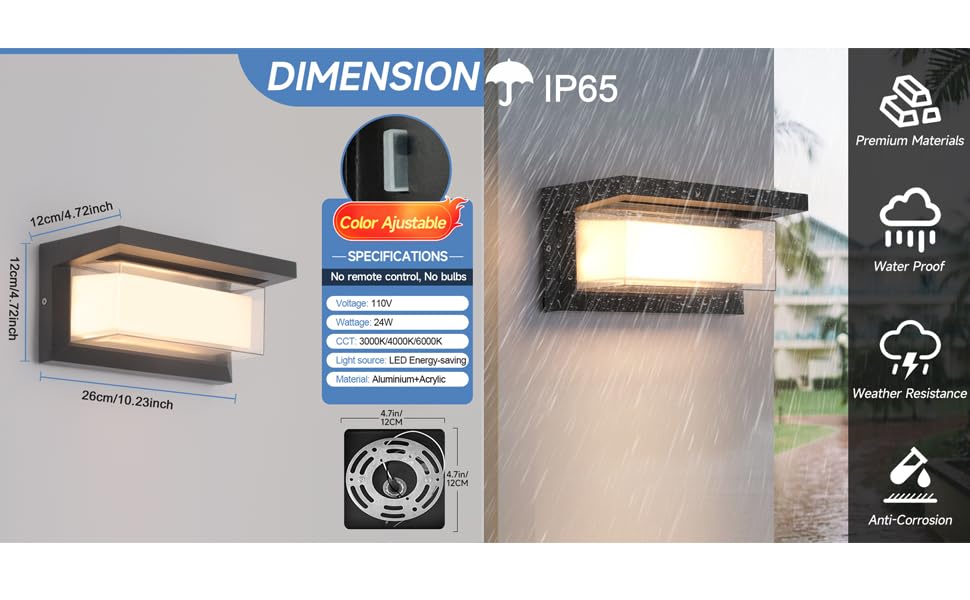 LED wall lights outdoor