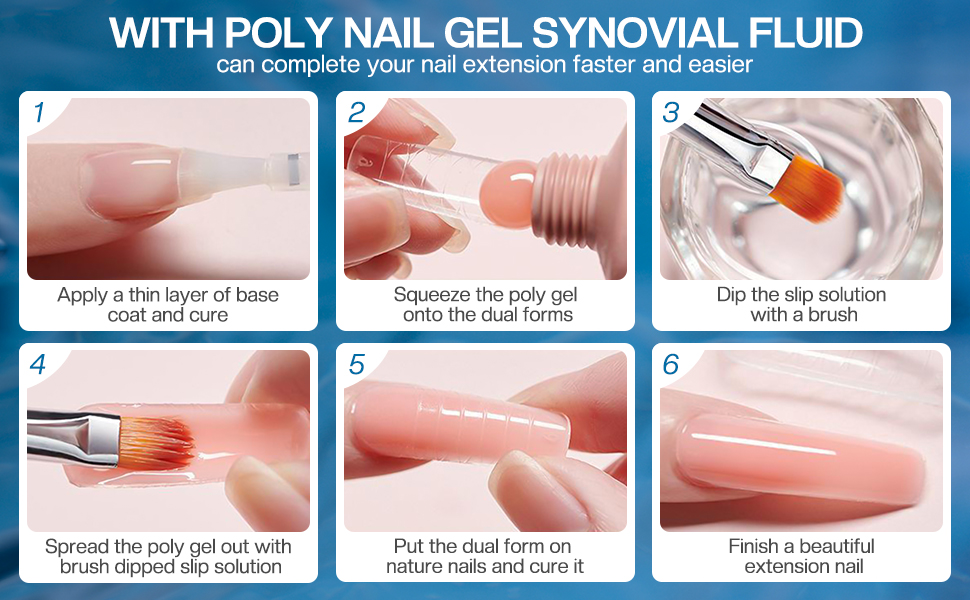 Morovan Poly Gel Slip Solution, 8 oz Nail Slip Solution Nail Extension Gel Liquid