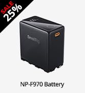 SmallRig10500mAh Replacement Battery for Sony NP-F970 F750 F550, PD 36W USB-C 3.5H Fast Charging,...