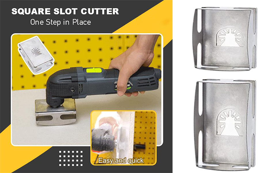 Square Slot Cutter One Step in Place Stainless Steel Square Slot
