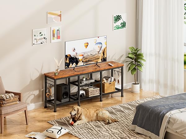 Amazon.com: Furologee TV Stand for TVs up to 55 Inch